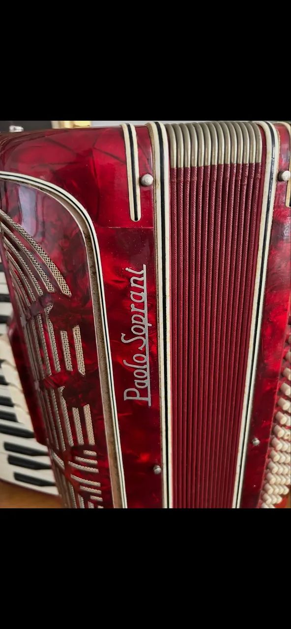 PAOLO SOPRANI ACORDEON LINDO 80 BAIXOS  PRECISA AFINAR - Foto 2