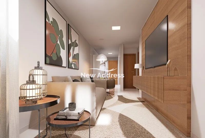 Casa em Pontal das Garças, 57 m², 2 quartos com suíte, sala integrada e área de lazer.