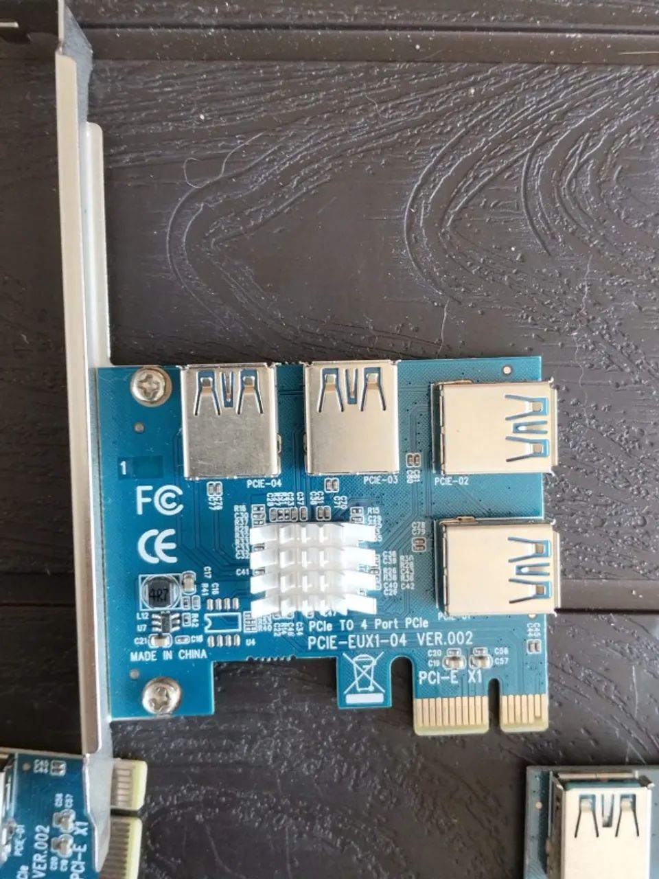 Kit com 3 Adaptadores PCI-E 1x para 16x USB 3.0 (Riser) - Foto 4