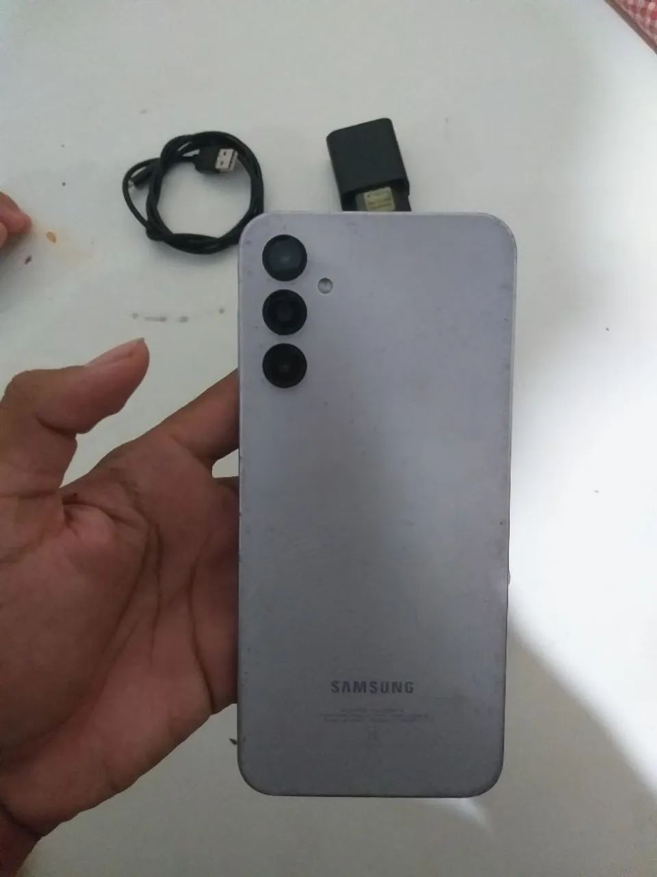 A14 com capinha e carregador troco com iphones a partir do 6 - Foto 4