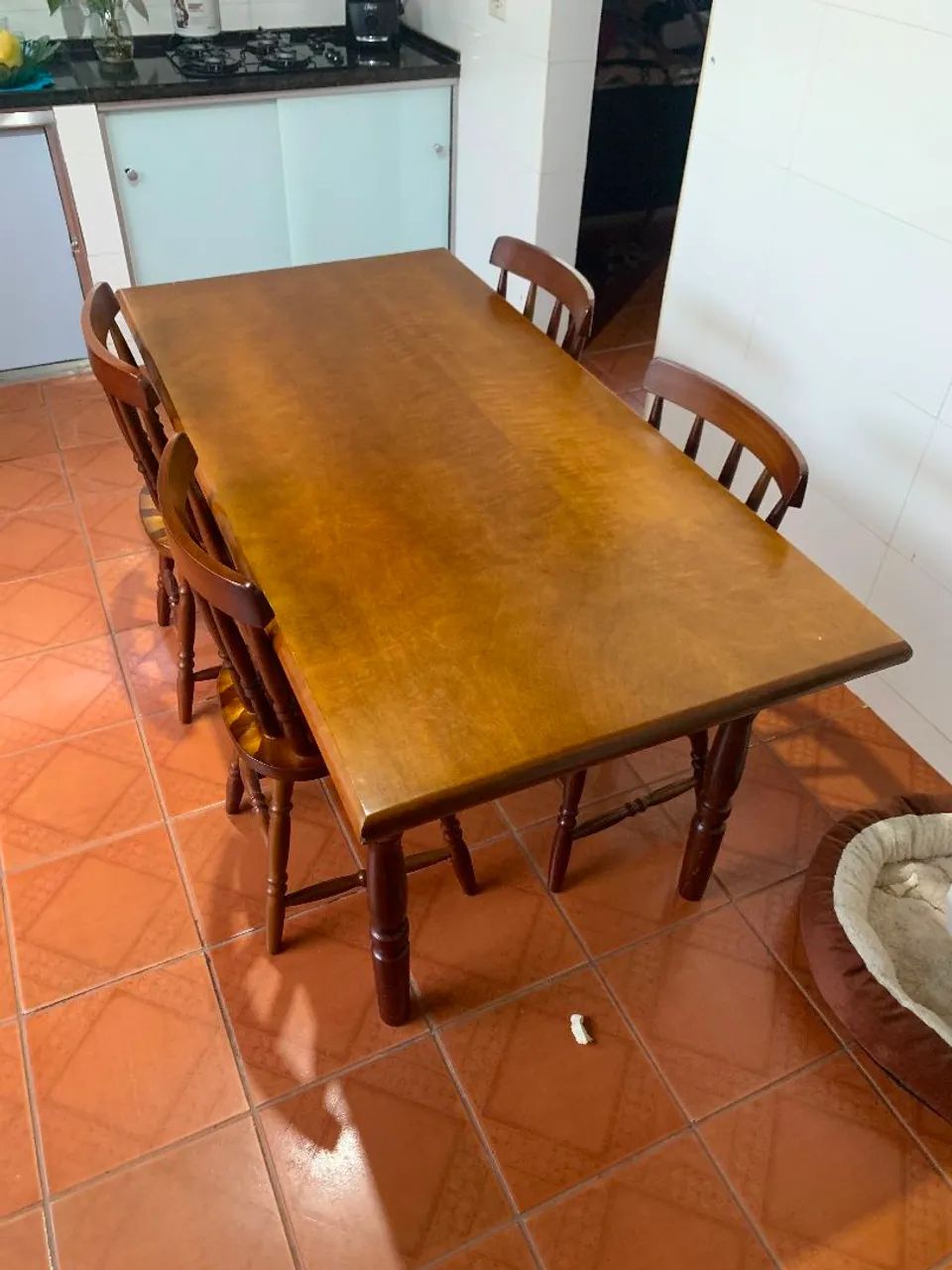 Mesa De Madeira 6 Cadeiras - Foto 3