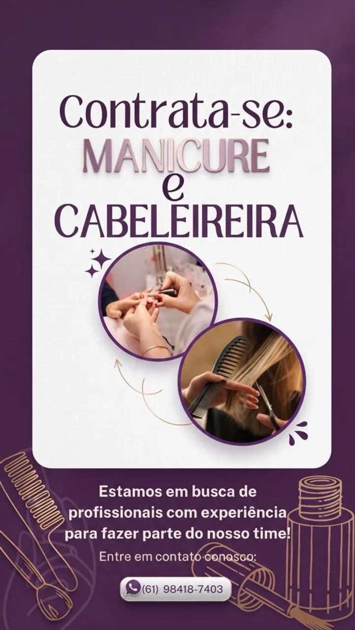 Manicure e Cabeleireira (o)