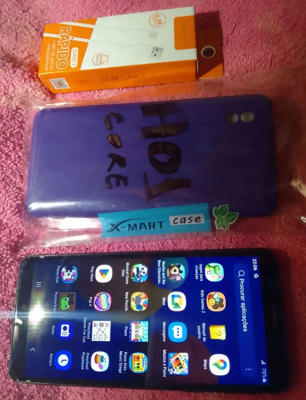 Samsung A01 core de 32 gigas com carregador e capinha  - Foto 2