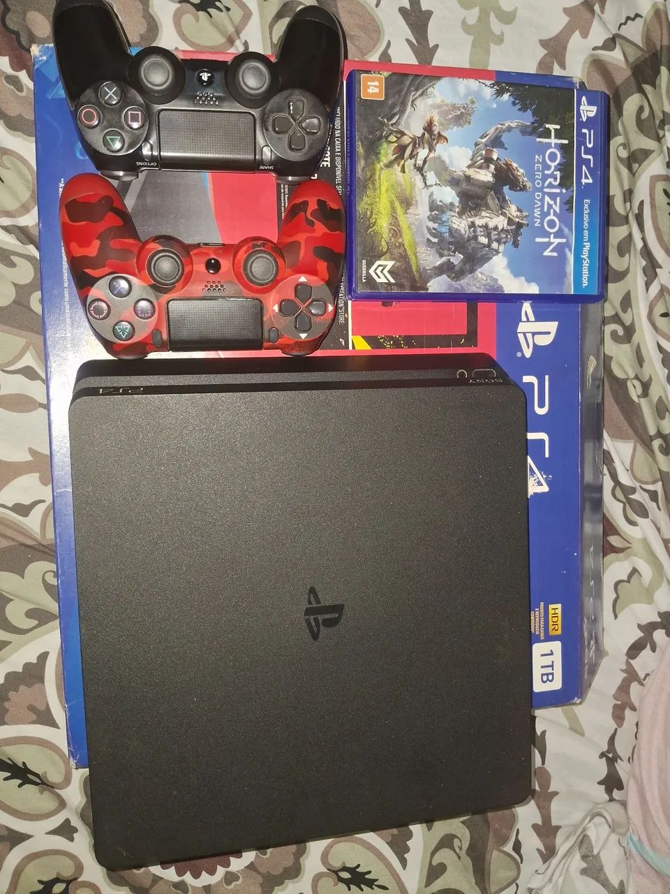 Ps4 slim 1 tb 2 controles e jogos - Foto 2