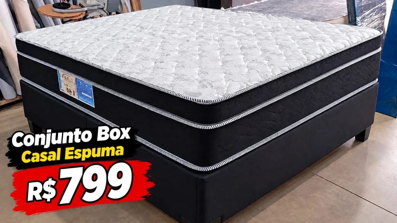 Conjunto box em espuma direto da fábrica 