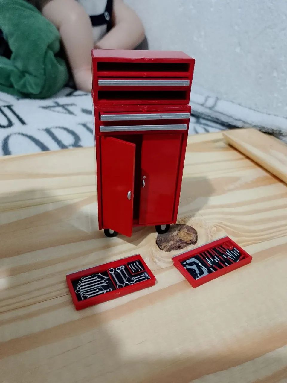 miniatura caixa de ferramenta vintage - Foto 2