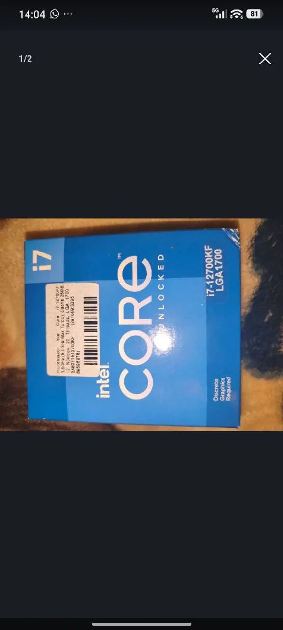 PROCESSADOR I7 12700KF