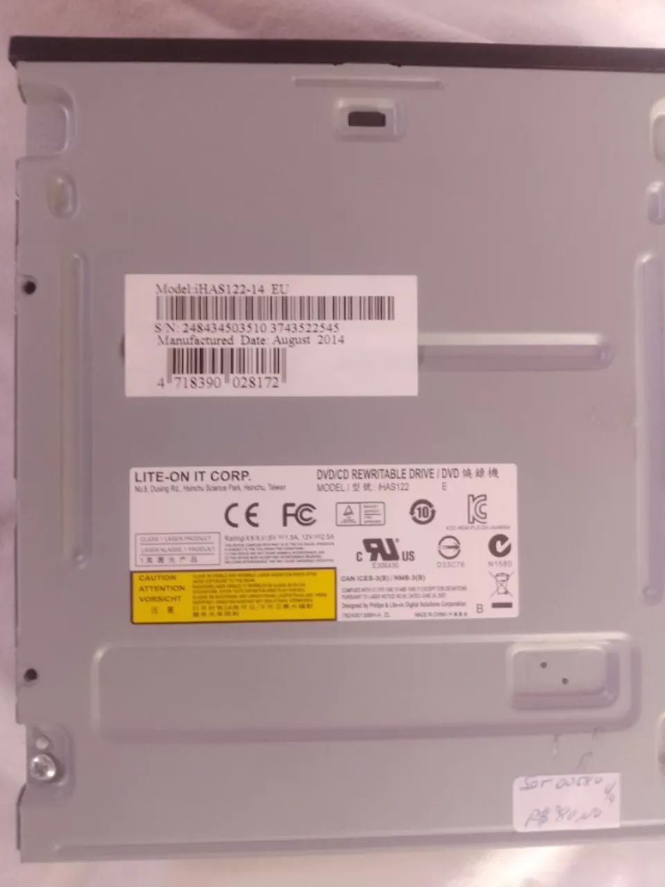 Leitor interno de CD/DVD SATA para desktop  - Foto 5