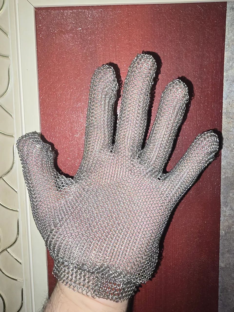 Luva de aço para açougueiro 