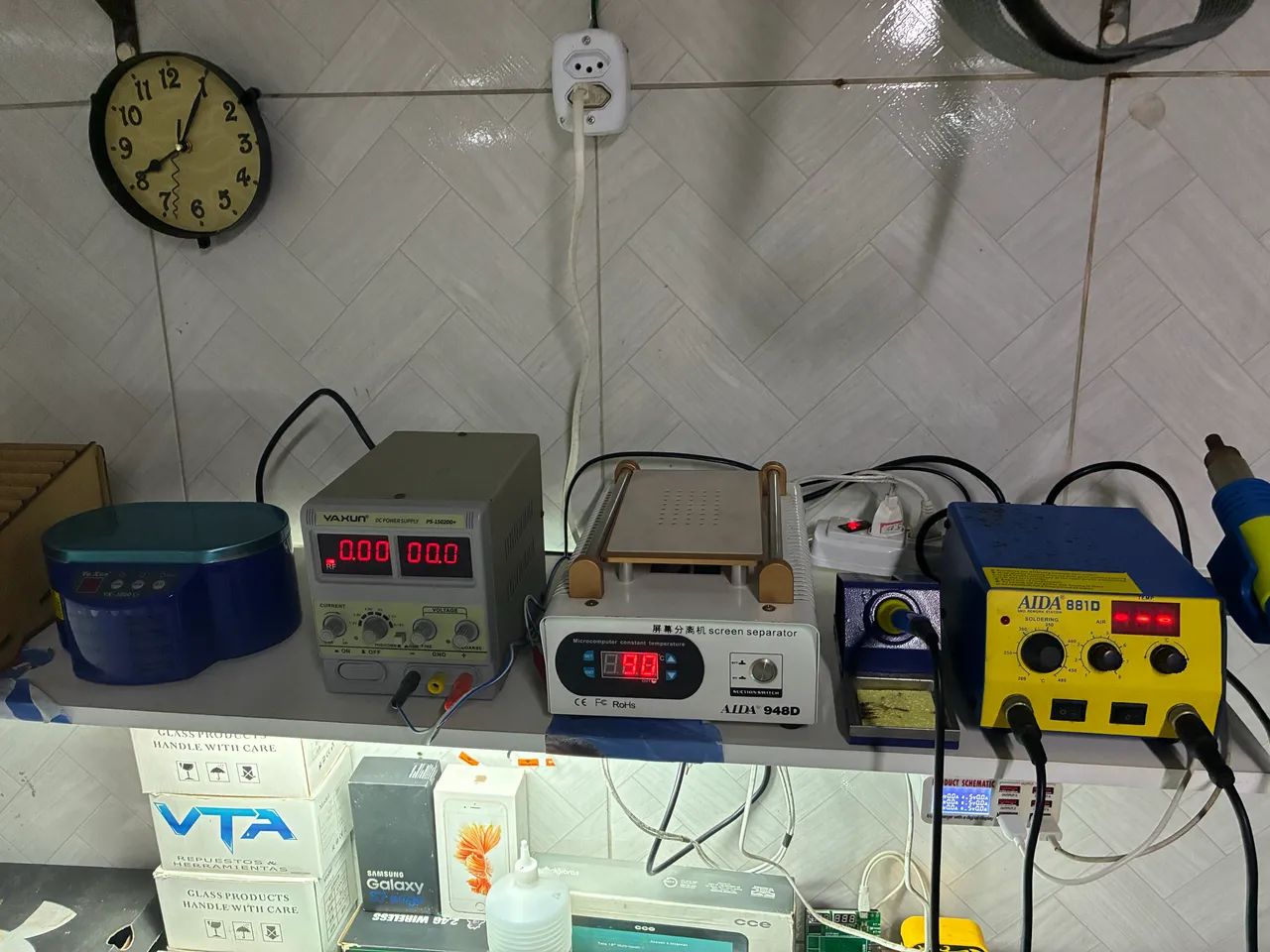 Bancada para conserto de celular 
