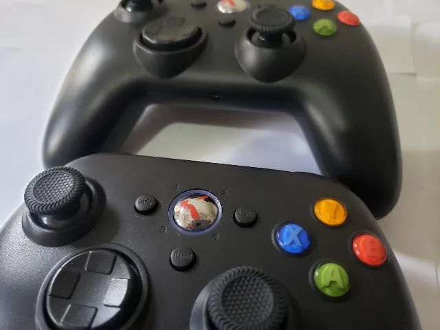 Kit 2 Controles Para o Xbox 360 e Pc Usb - Foto 4