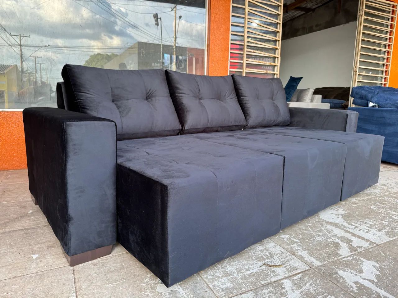 PROMOÇÃO SOFÁ 3 ASSENTOS RETRÁTIL - Foto 2