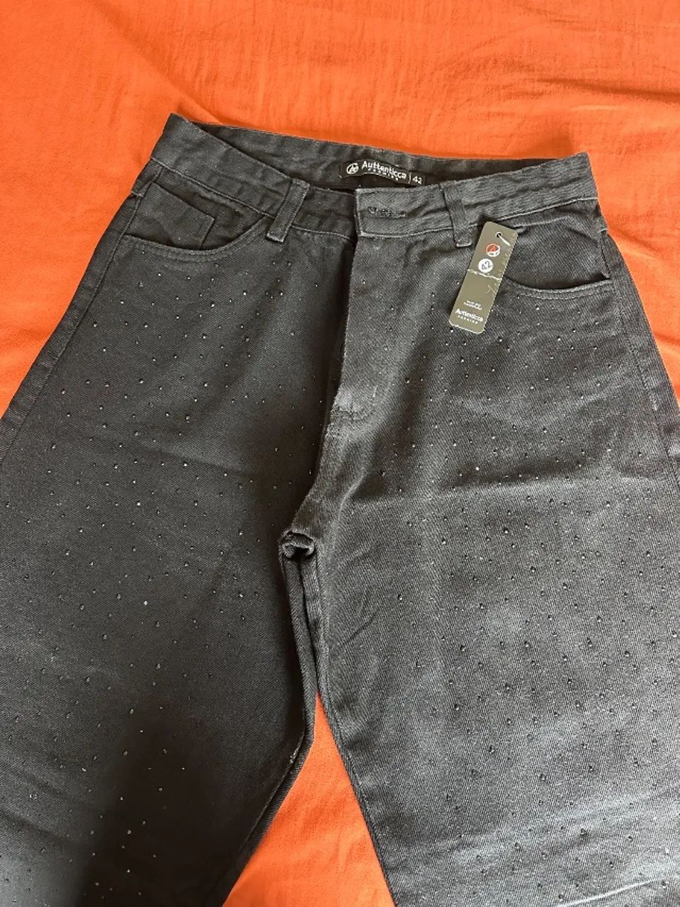Calça jeans preta 42 - Foto 3
