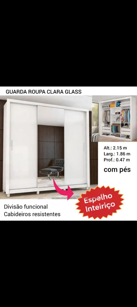 Guarda roupas Clara Class - Foto 2