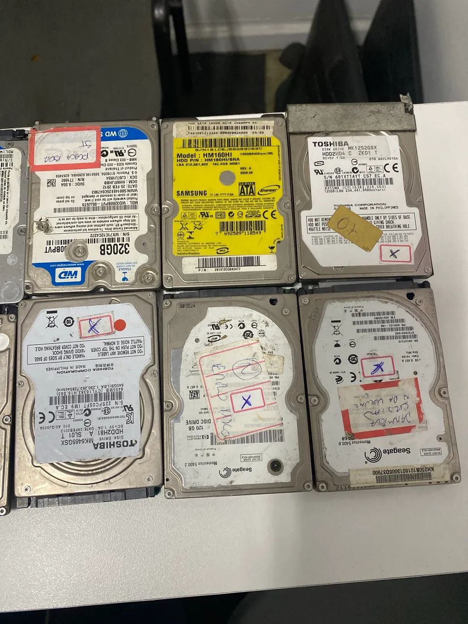 16 hds 2,5 de notebook com erro para retirada de peças  - Foto 4
