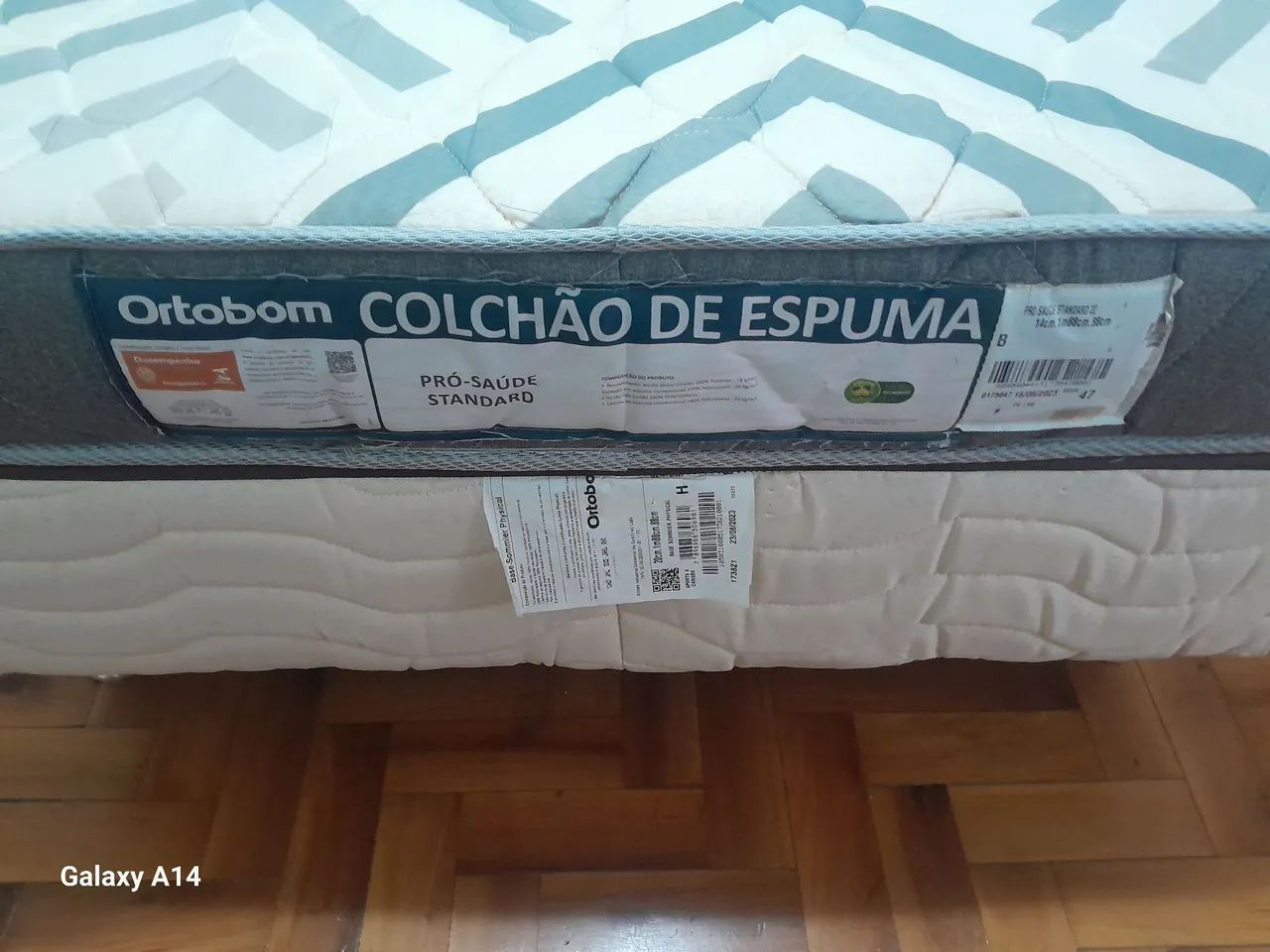 Cama Box Solteiro Ortobom + Colchão Pró Saúde Standard  - Foto 4