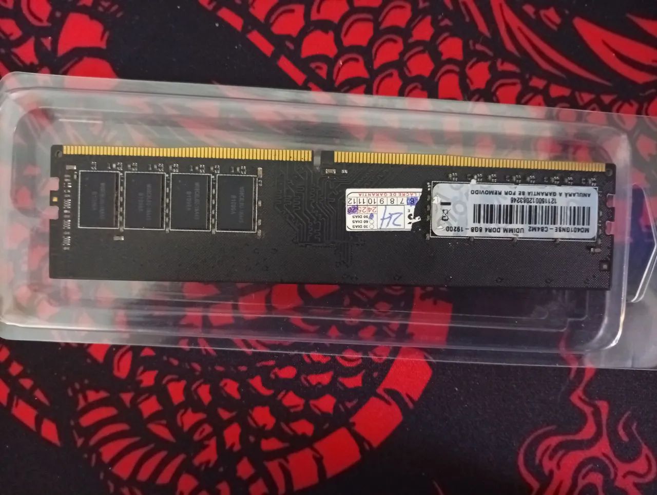 Memória Para Desktop Pc Cpu Ddr4 8gb 2400mhz 