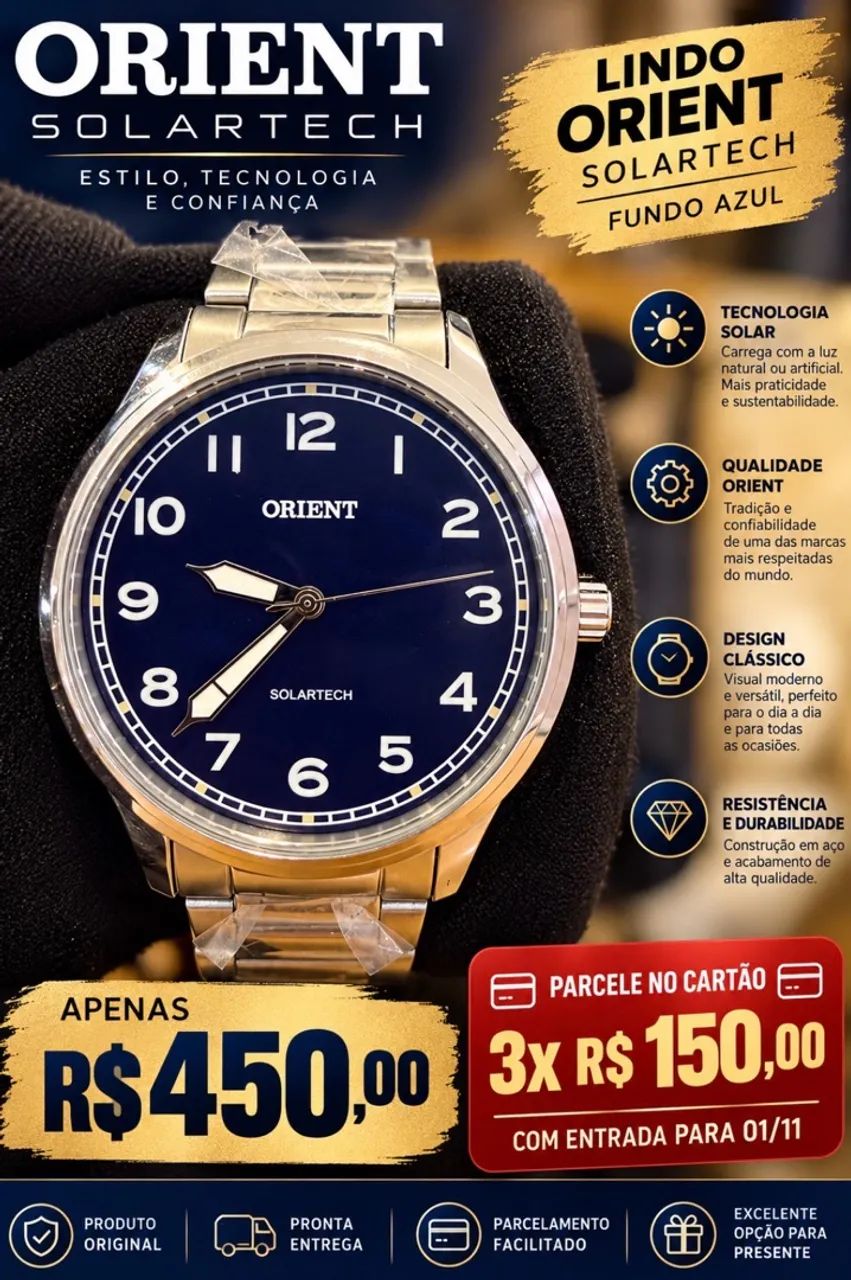 Relógio Orient Solartech 