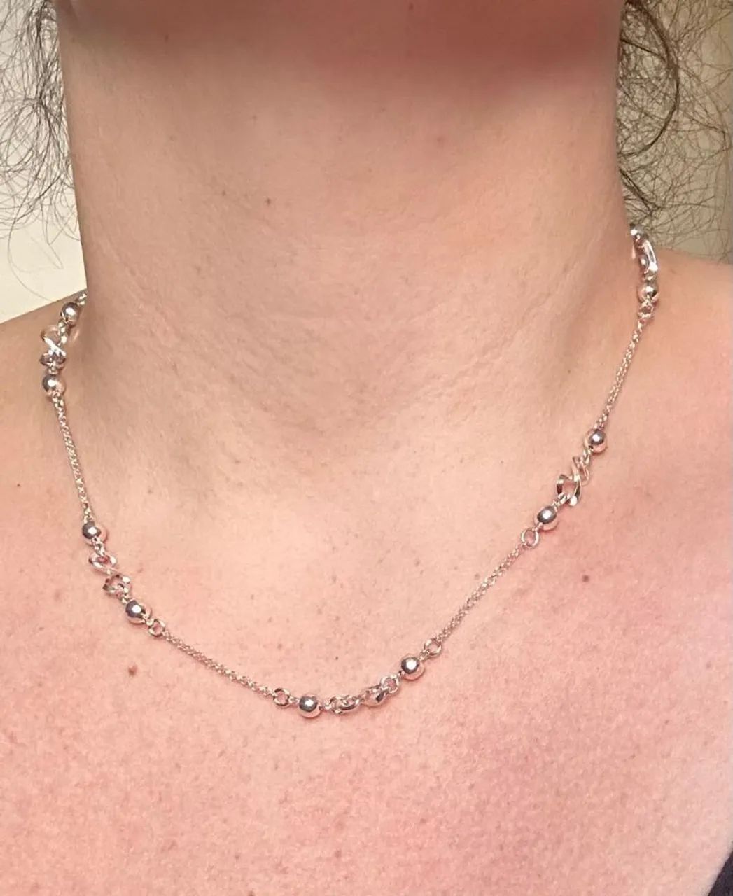 Colar de Prata 925 com esferas e símbolo do infinito ? - Foto 4