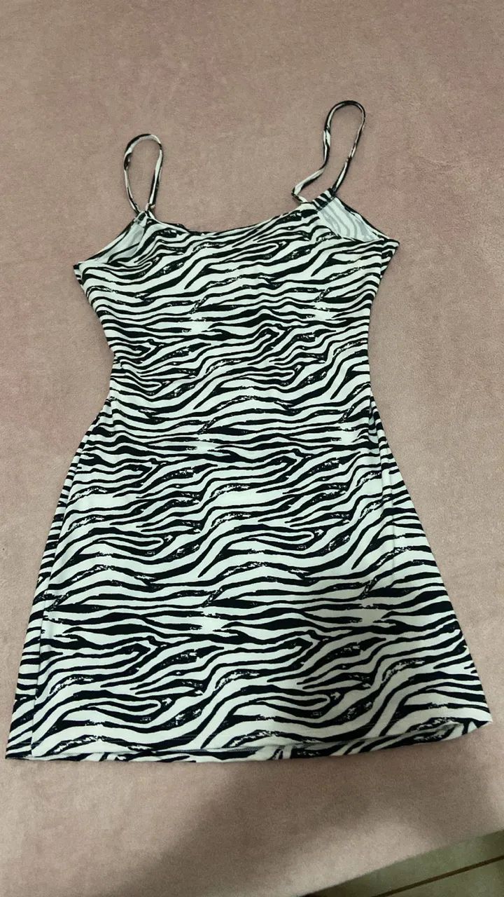 Vestido zebra tam M