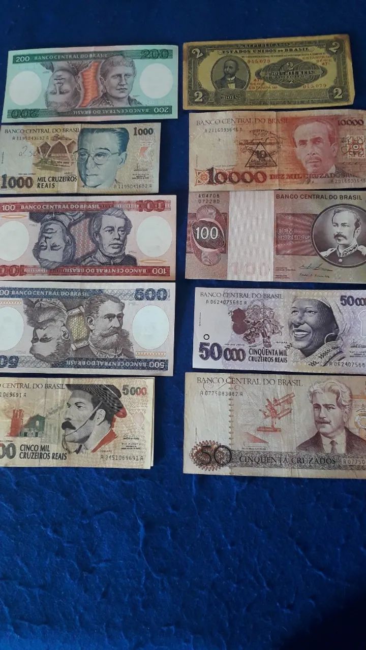 moedas e cédulas antigas. - Foto 3