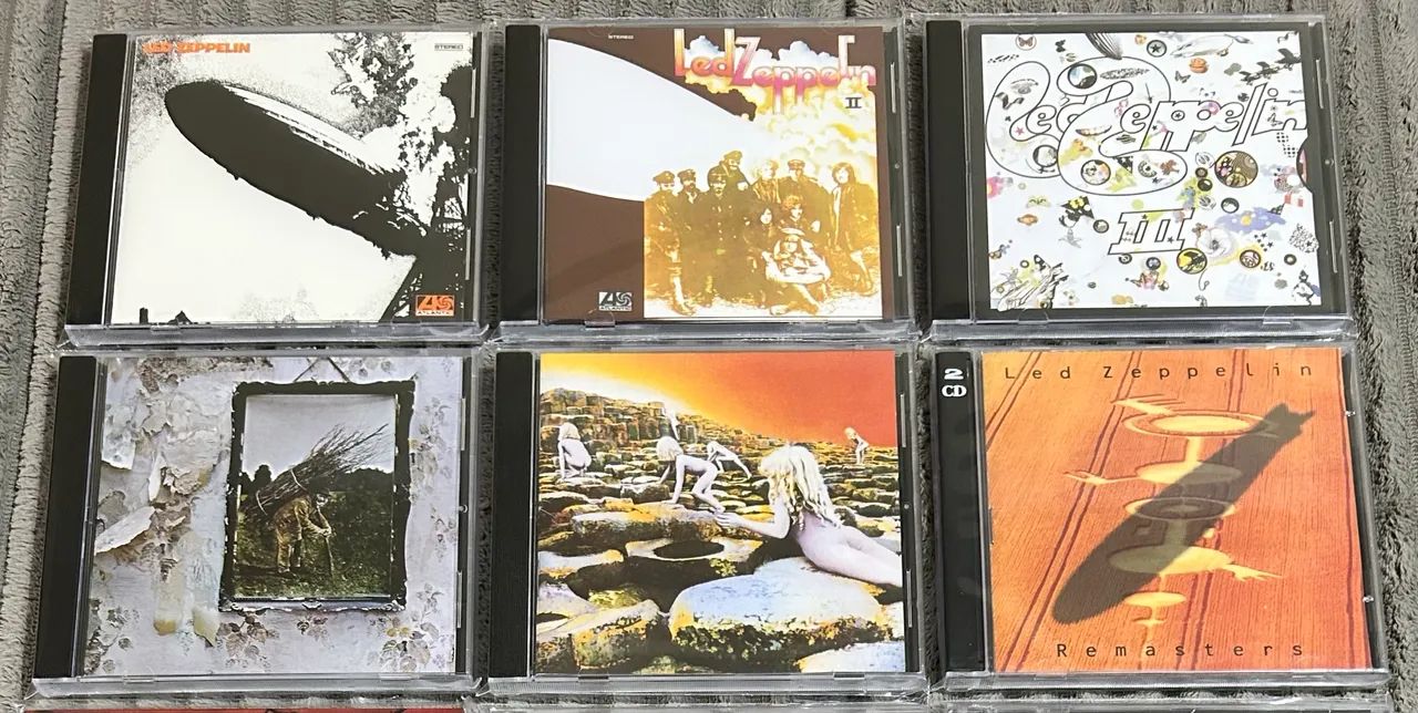Led Zeppelin Lote com 6 CDs Originais Impecáveis - CDs, DVDs etc