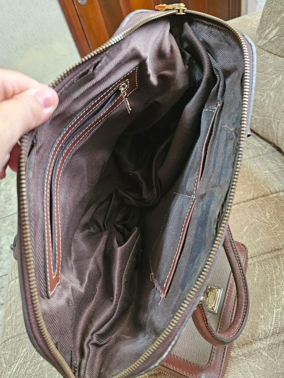 Bolsa de couro e carteira de couro corello - Foto 4