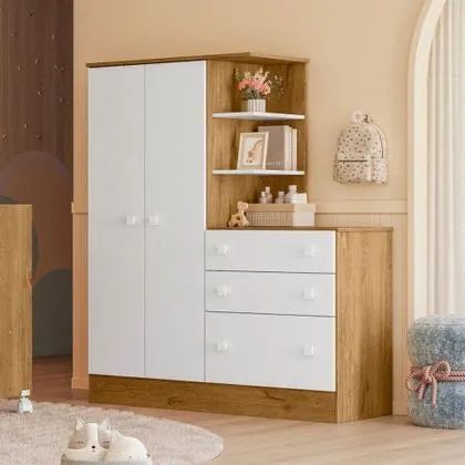 Guarda roupa c/ cômoda embutida Doce sonho - Foto 3