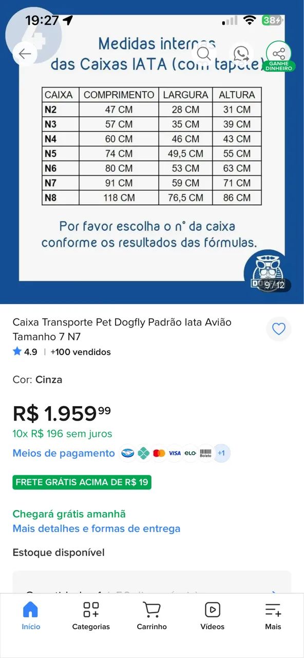 Caixa de transporte - Dogfly n7  - Foto 3
