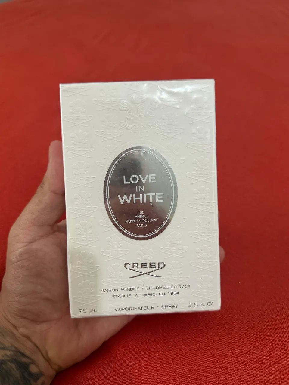 Perfume Creed Love in White lacrado 