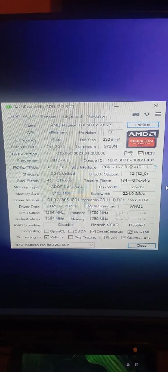 Rx 580 MLLSE (Perfeito estado) - Foto 4