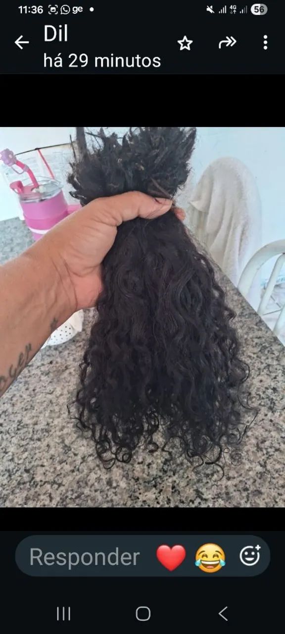 Vendo cabelo humano cacheado  - Foto 4