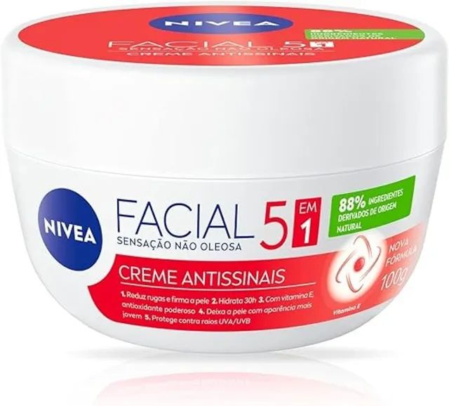 Creme nivea antissinais 5 em 1 de 100g 