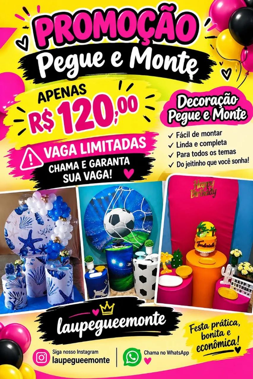 Pegue e monte promoção 