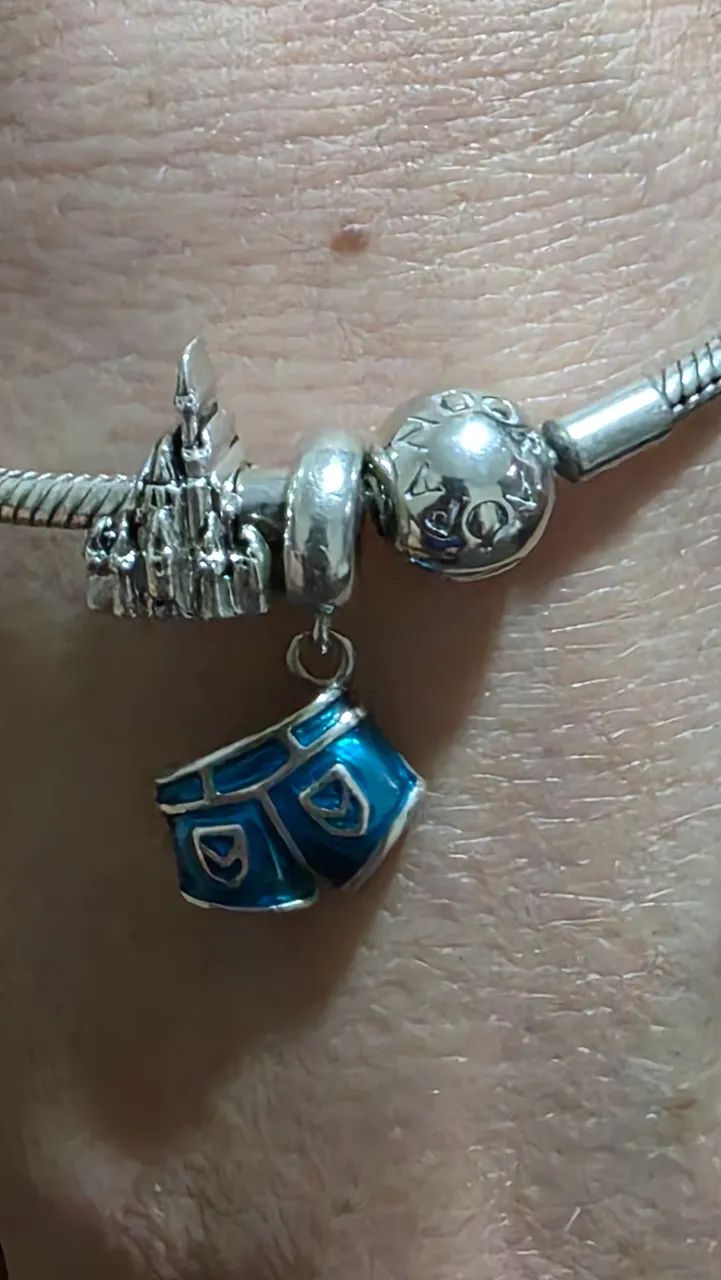 Pulseira Pandora de Prata 925 com Berloque  - Foto 2