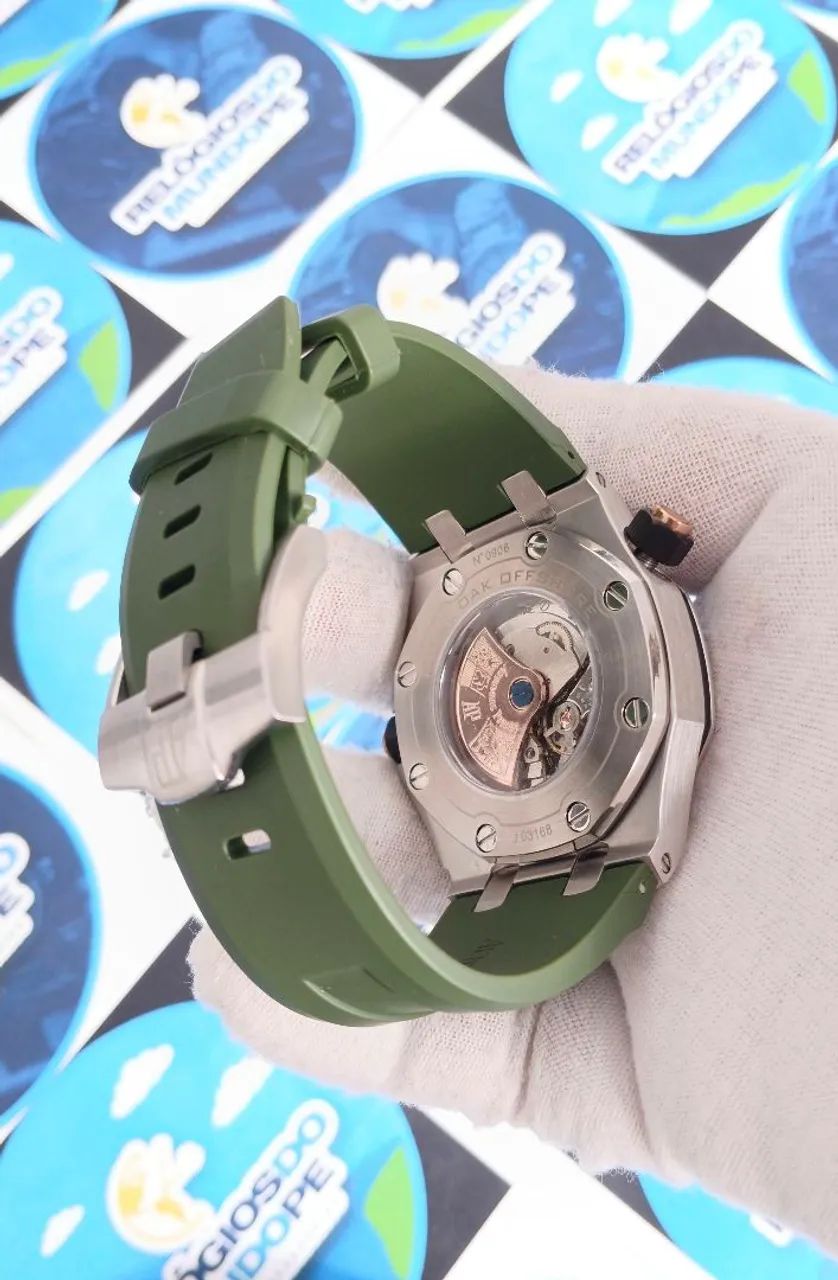 RELÓGIO ROYAL OAK OFFSHORE GREEN AUTOMÁTICO  - Foto 4