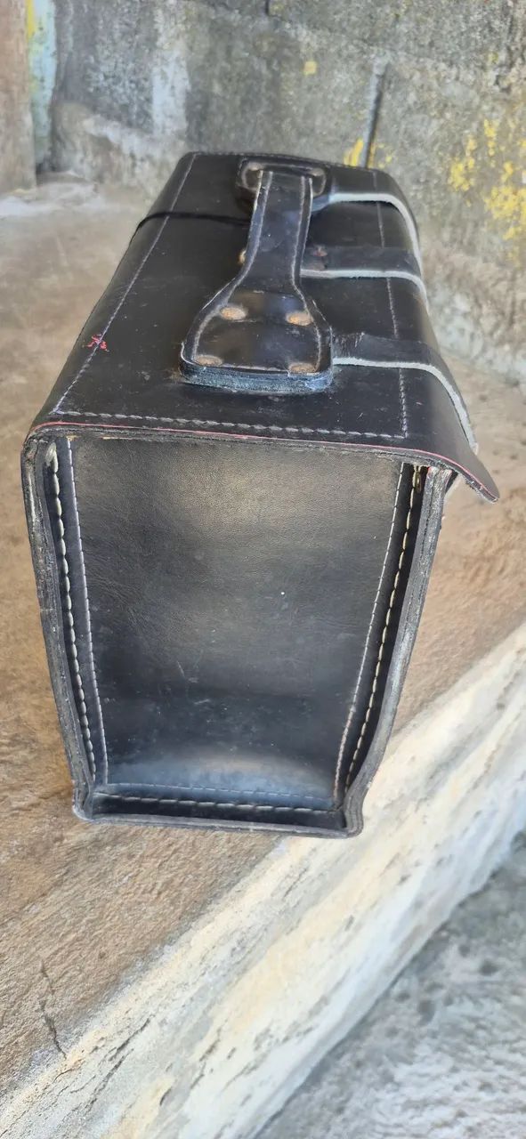 Bolsa em couro para eletricistas com cadeado+ porta de ferramentas - Foto 2