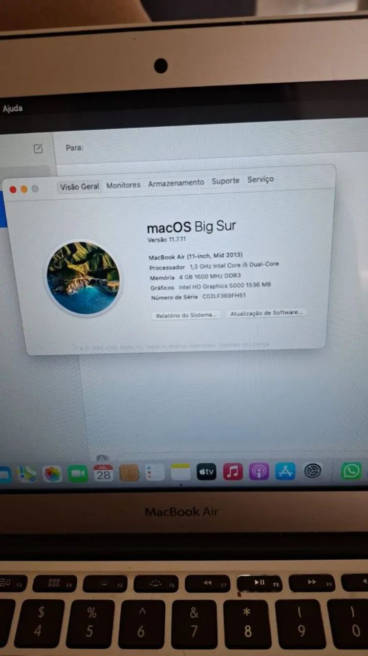 Macbook AIR 11" Apple  - Foto 2