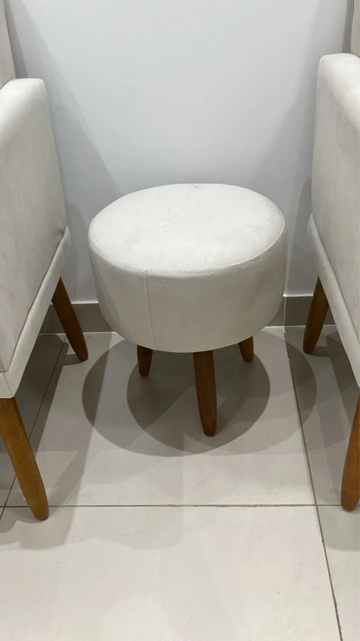 Kit 1 namoradeira 2 poltronas 1 puff  - Foto 3