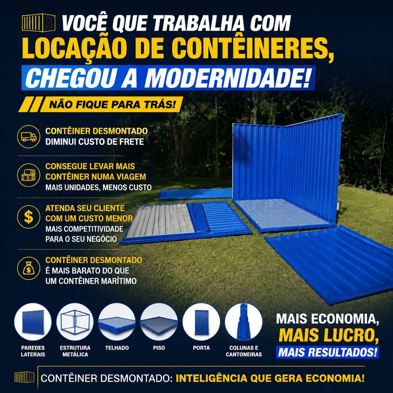 Container comecial para obras 