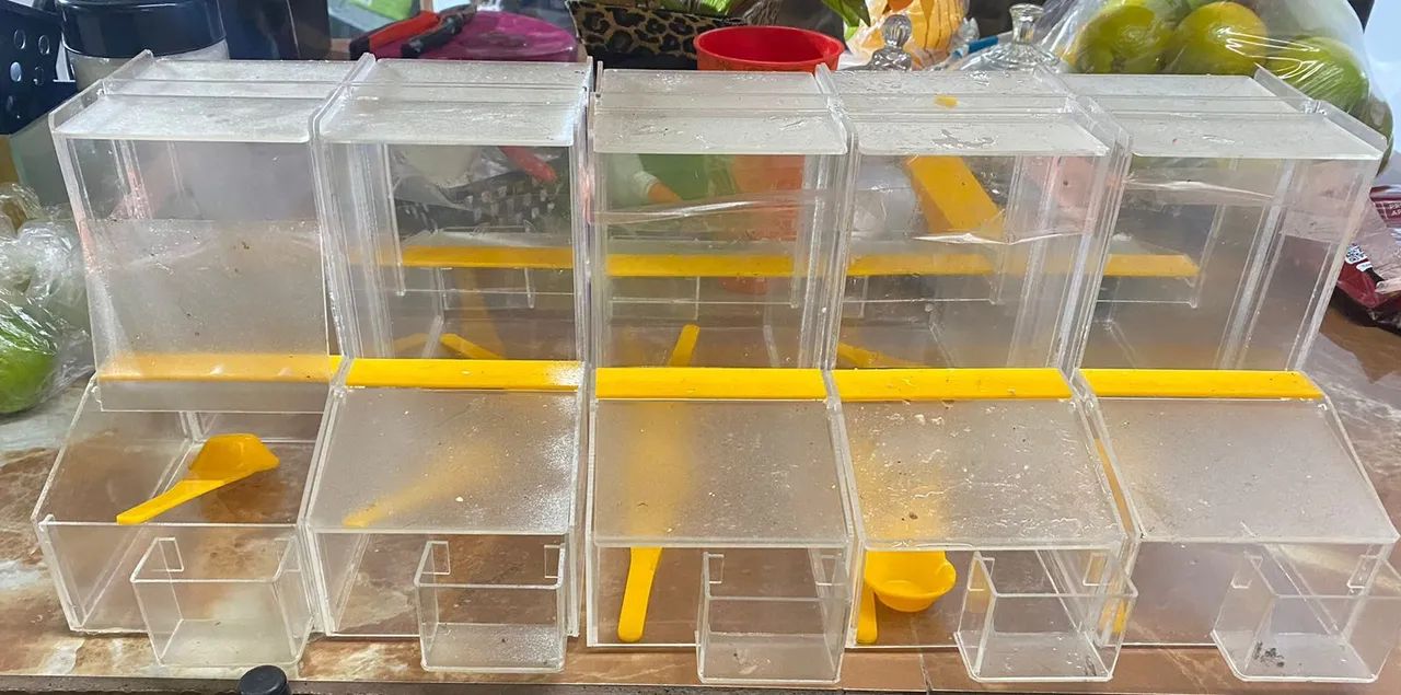 Potes de guloseimas e escorredor de pastel - Foto 4