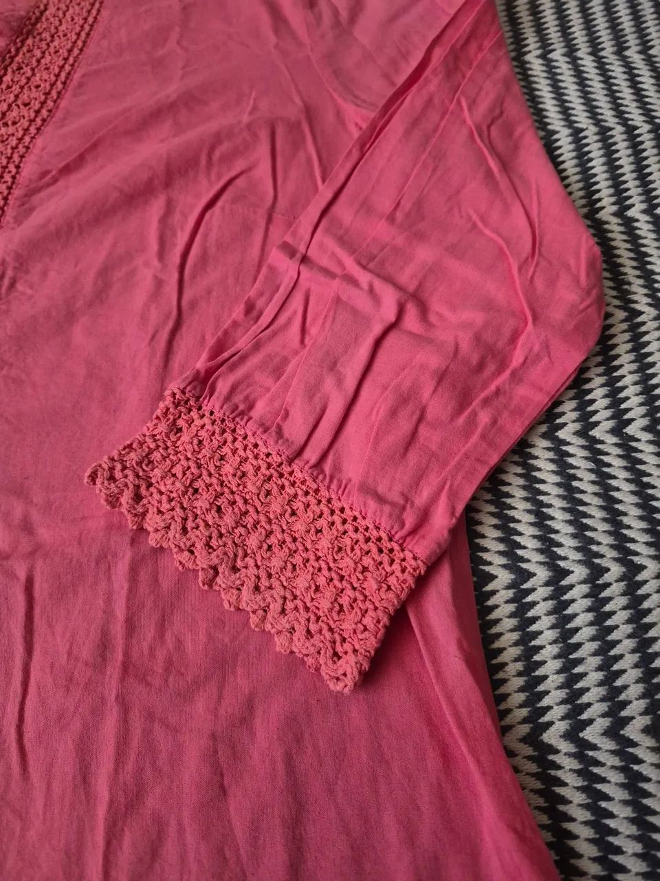 Túnica algodão salmão  - Foto 3