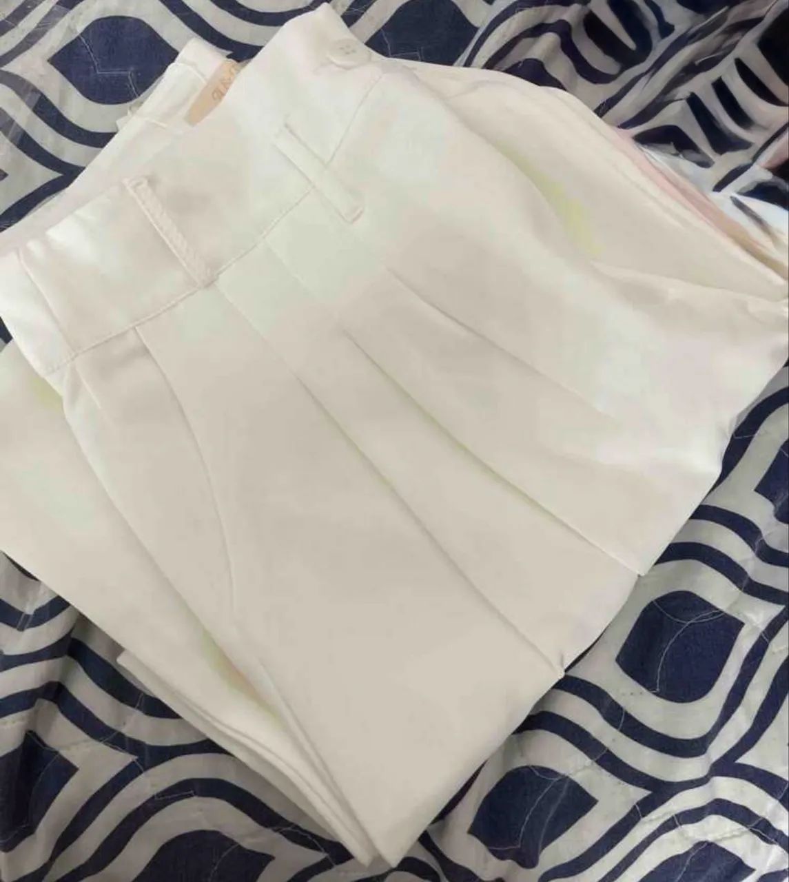 Calça pantalona branca ?G? - Foto 2
