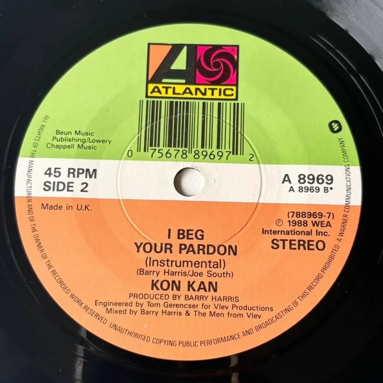 Kon Kan I Beg Your Pardon Vinil Compacto Importado UK 1988 - Foto 6