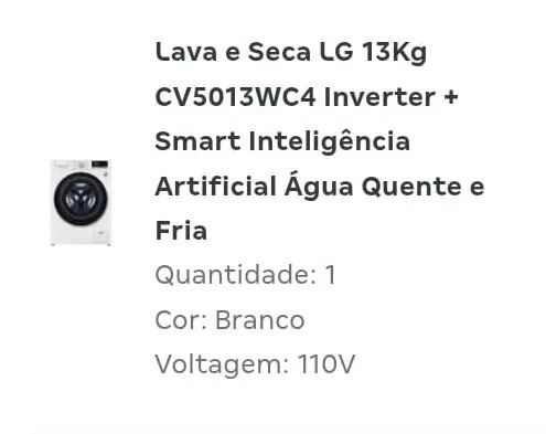 Vendo lava e seca
