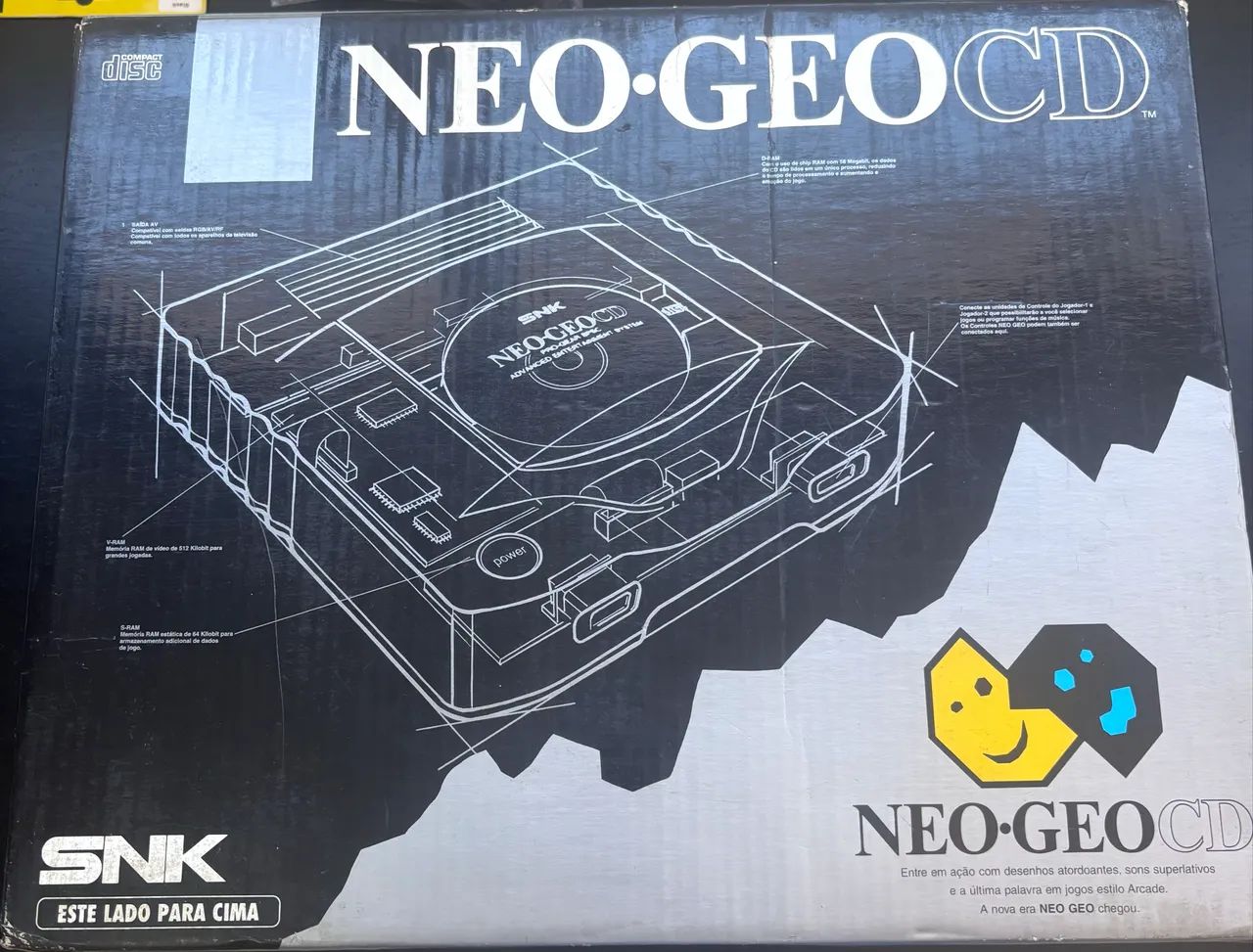Game Neo Geo CD com 2 Controles 