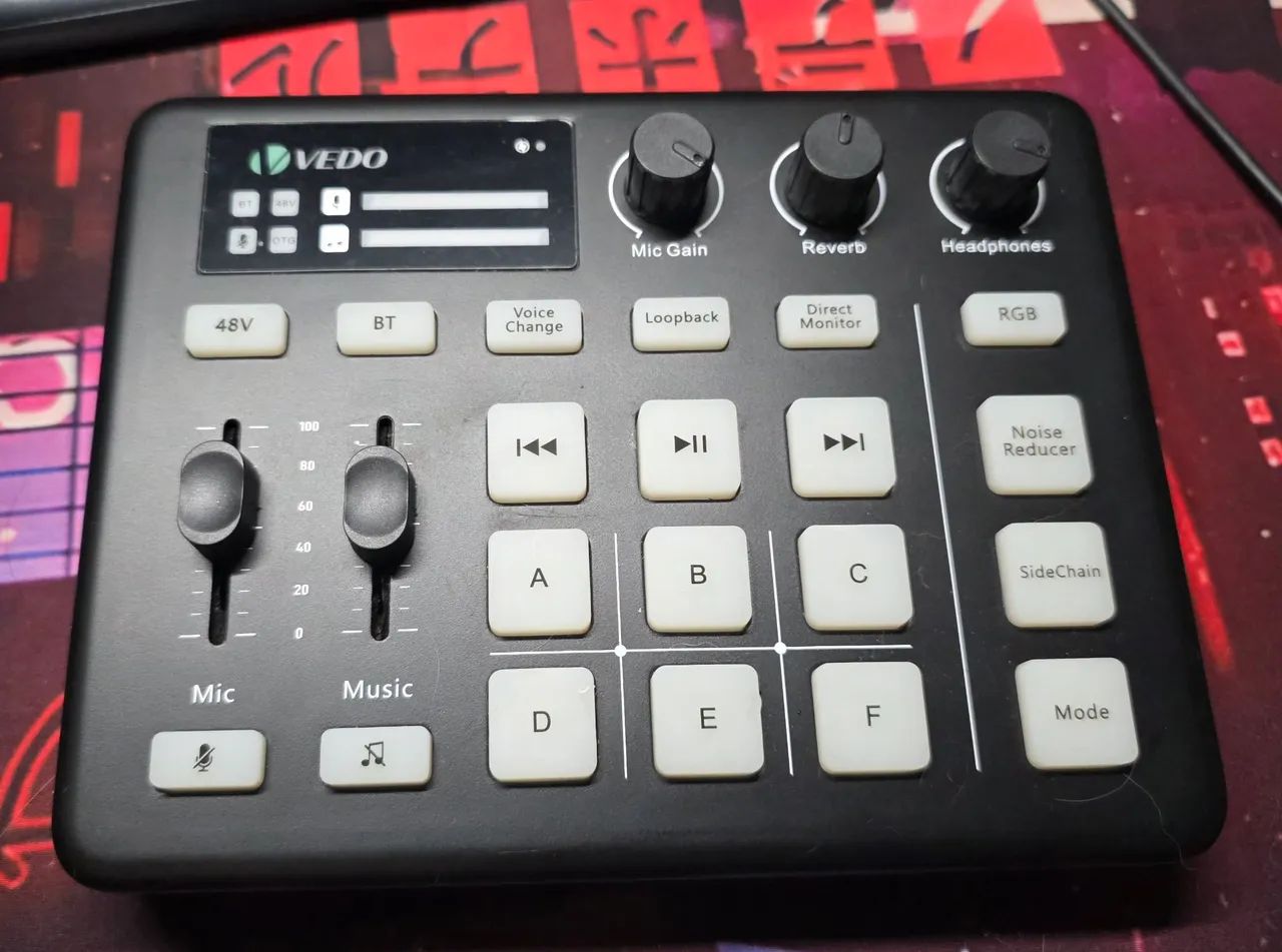 Placa de Som Interface De Áudio Vedo Vd-g1 para Livestream e PC - Foto 2