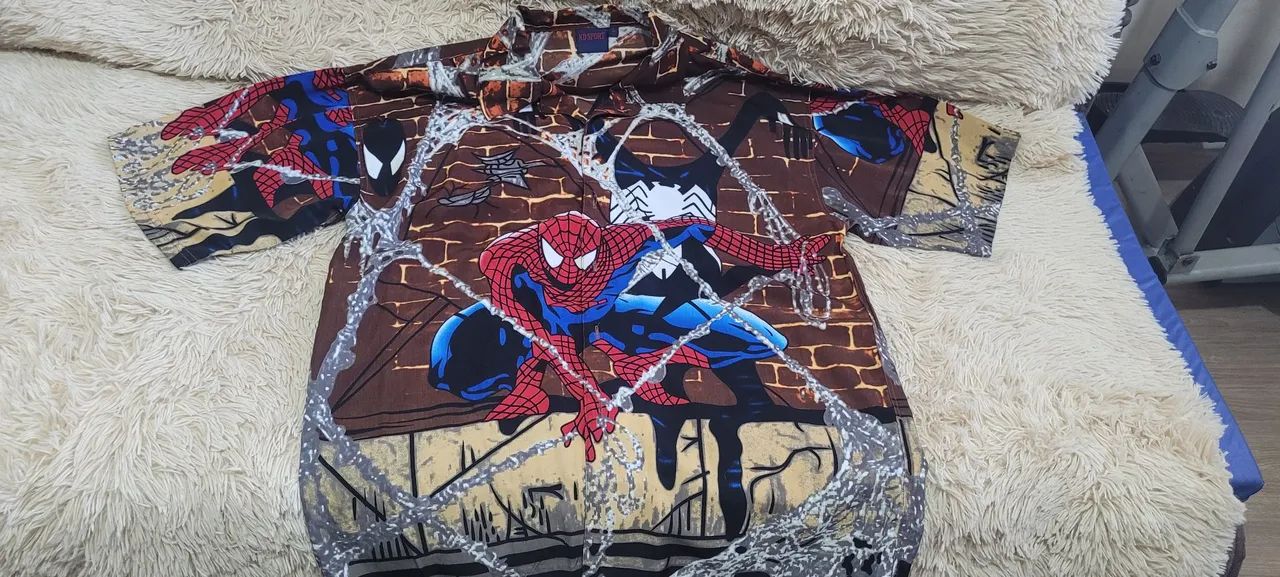 Camisa homem aranha vintage