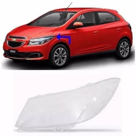 Lente Farol Chevrolet Onix 2013 2014 2015 Esquerdo