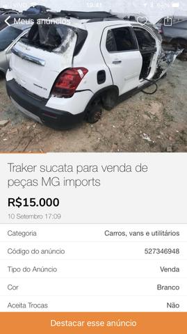 Traker sucata MG Imports